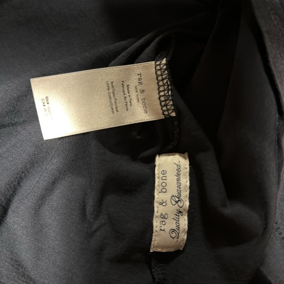 Rag & Bone navy blue long sleeved 100% cotton t-shirt ladies size small - Picture 4 of 6